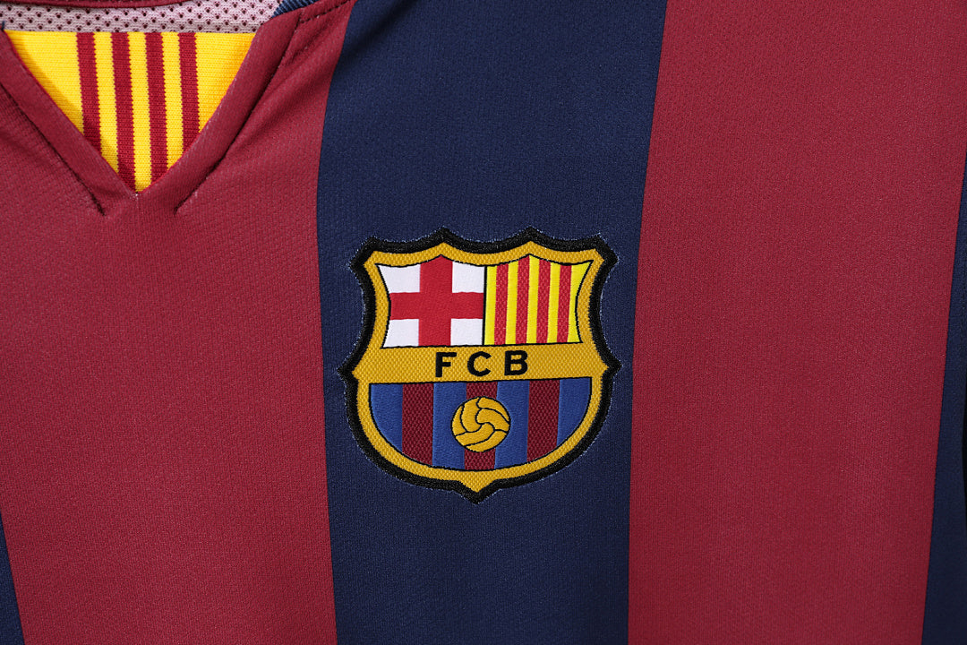 14/15 Barcelona Long Sleeve Home Retro Jersey