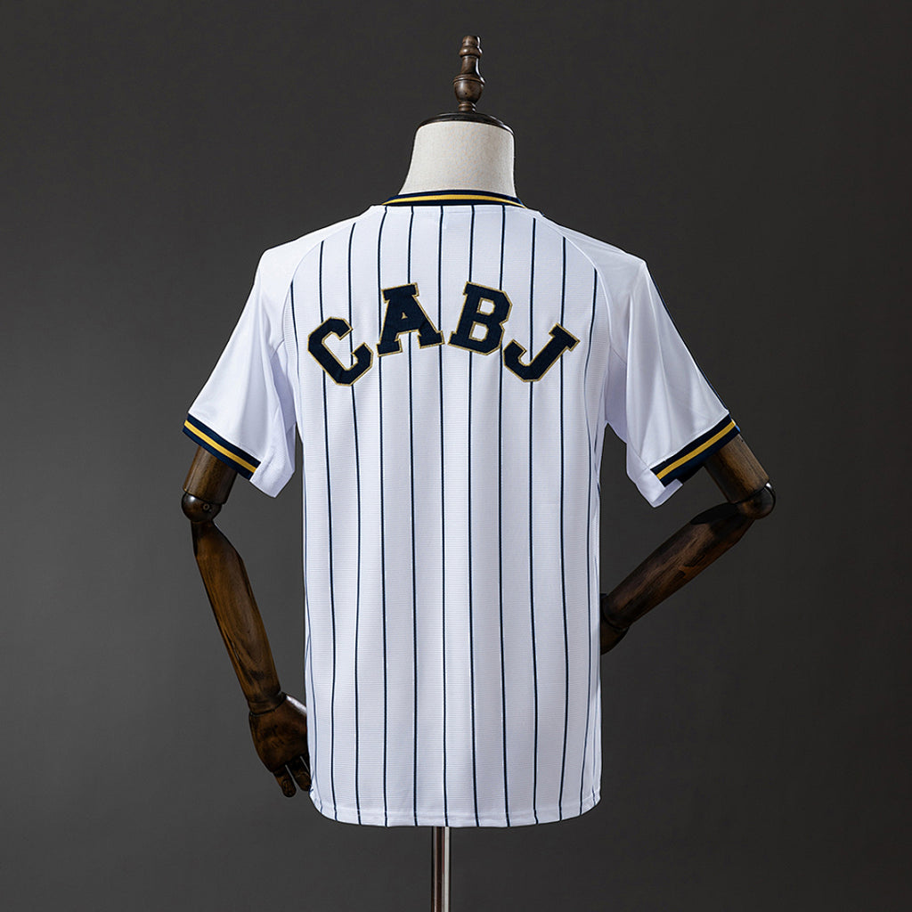 25/26 Boca Juniors White Pinstripe Special Jersey