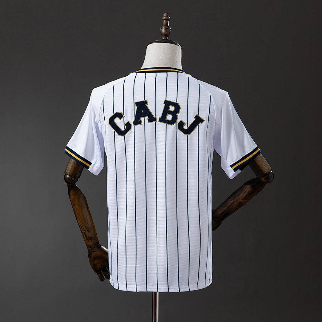 25/26 Boca Juniors White Pinstripe Special Jersey