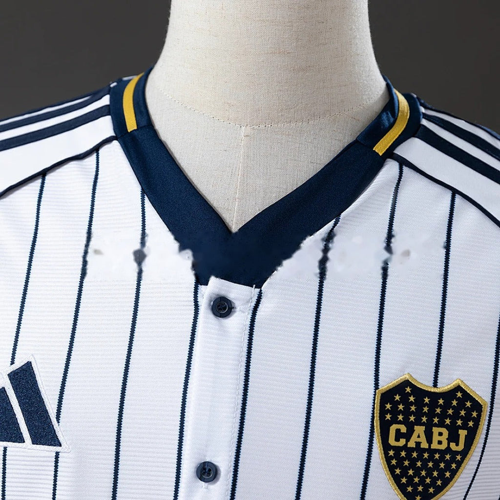 25/26 Boca Juniors White Pinstripe Special Jersey