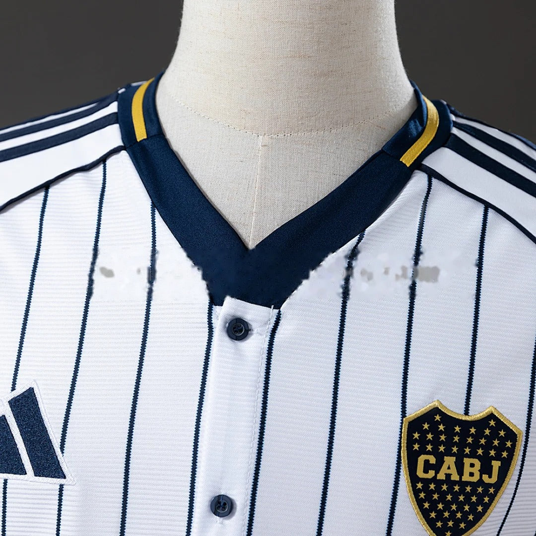 25/26 Boca Juniors White Pinstripe Special Jersey