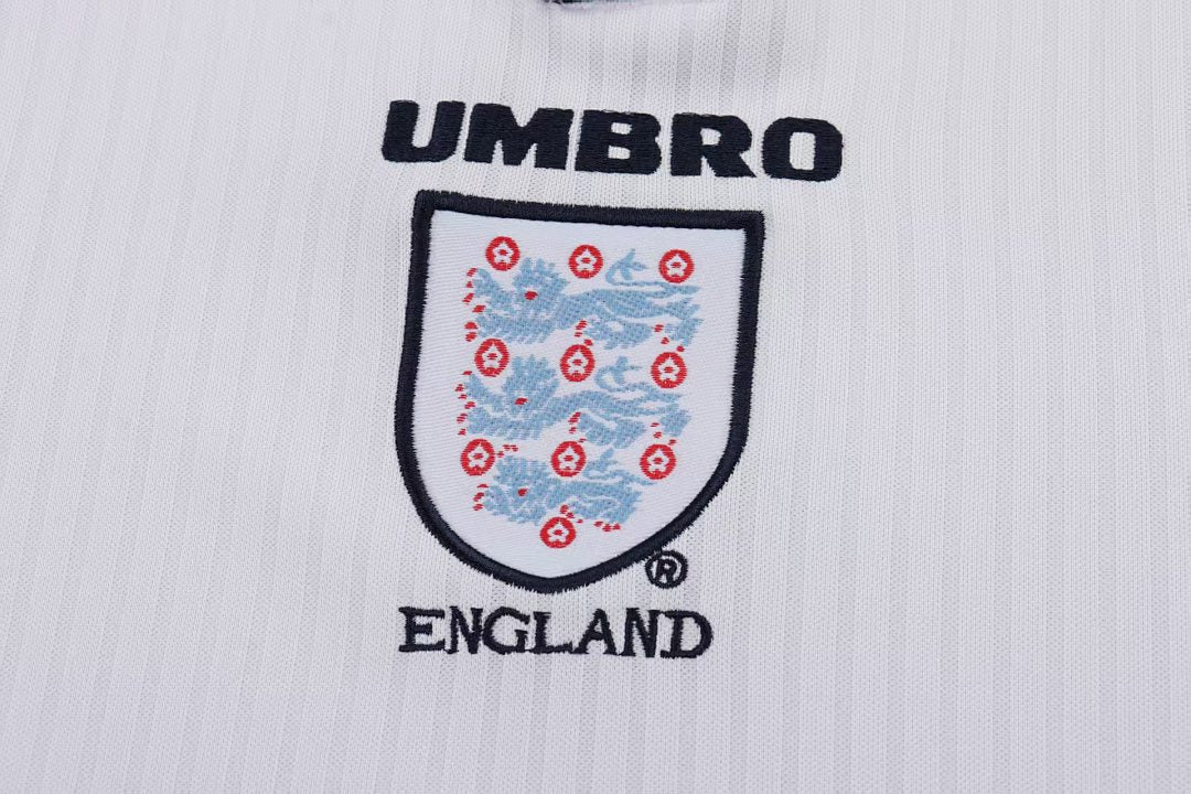 1998 England Home Long Sleeve Retro Kids Jersey