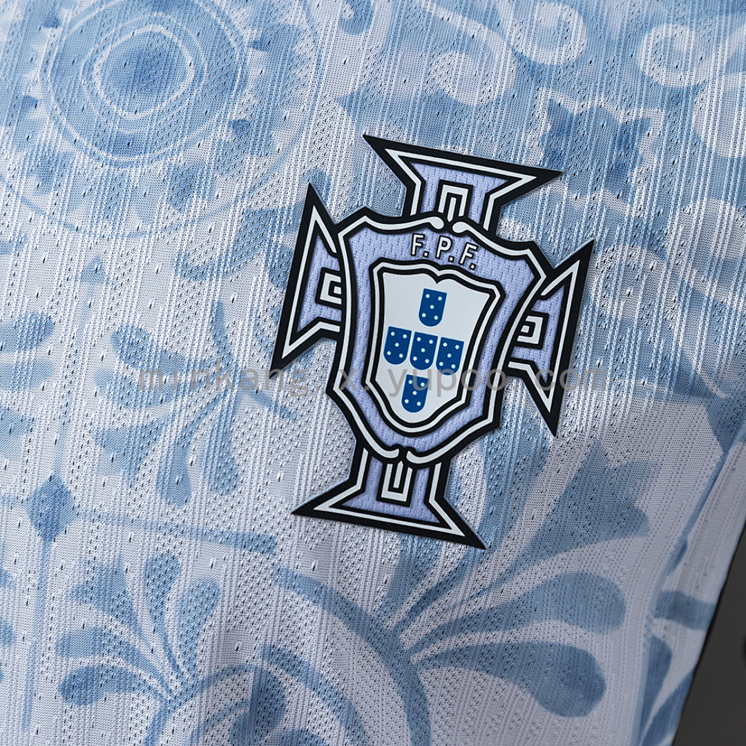 2025 Portugal Light Blue Pattern Special Jersey