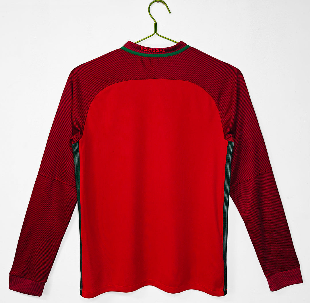 2016 Portugal Long Sleeve Home Retro Jersey