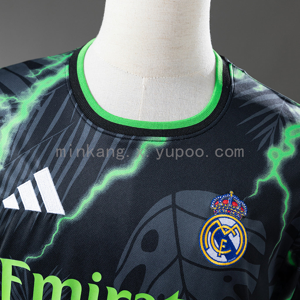 25/26 Real Madrid Black Green Dragon Special Jersey