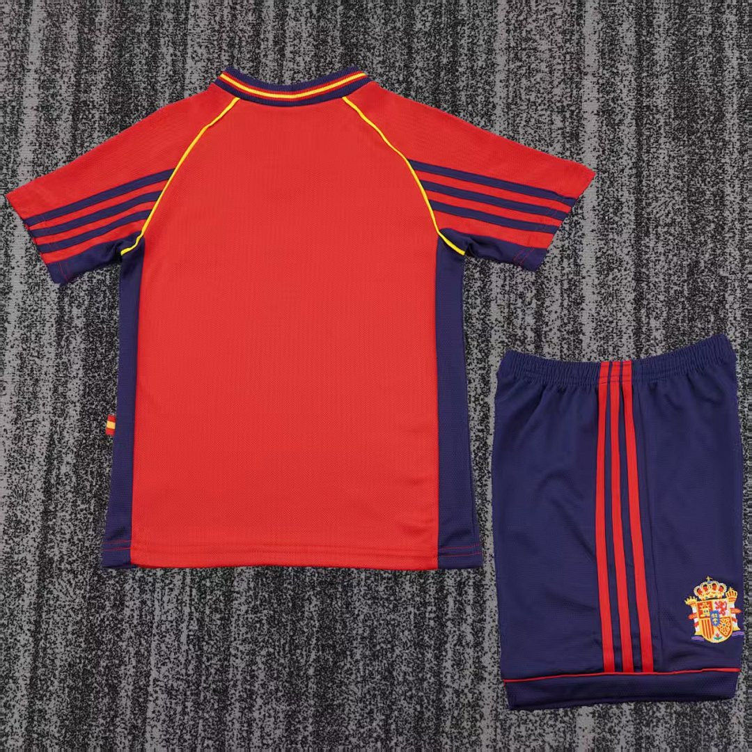 1998 Spain Home Retro Kids Jersey