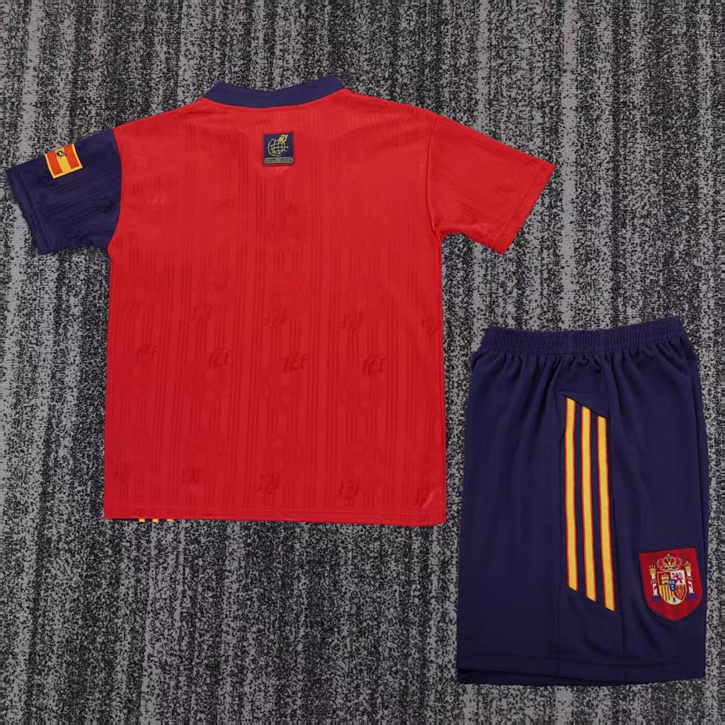 1996 Spain Home Retro Kids Jersey