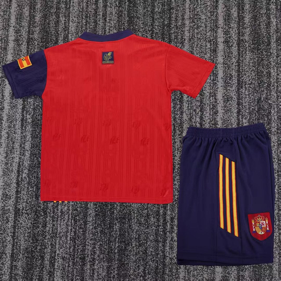 1996 Spain Home Retro Kids Jersey