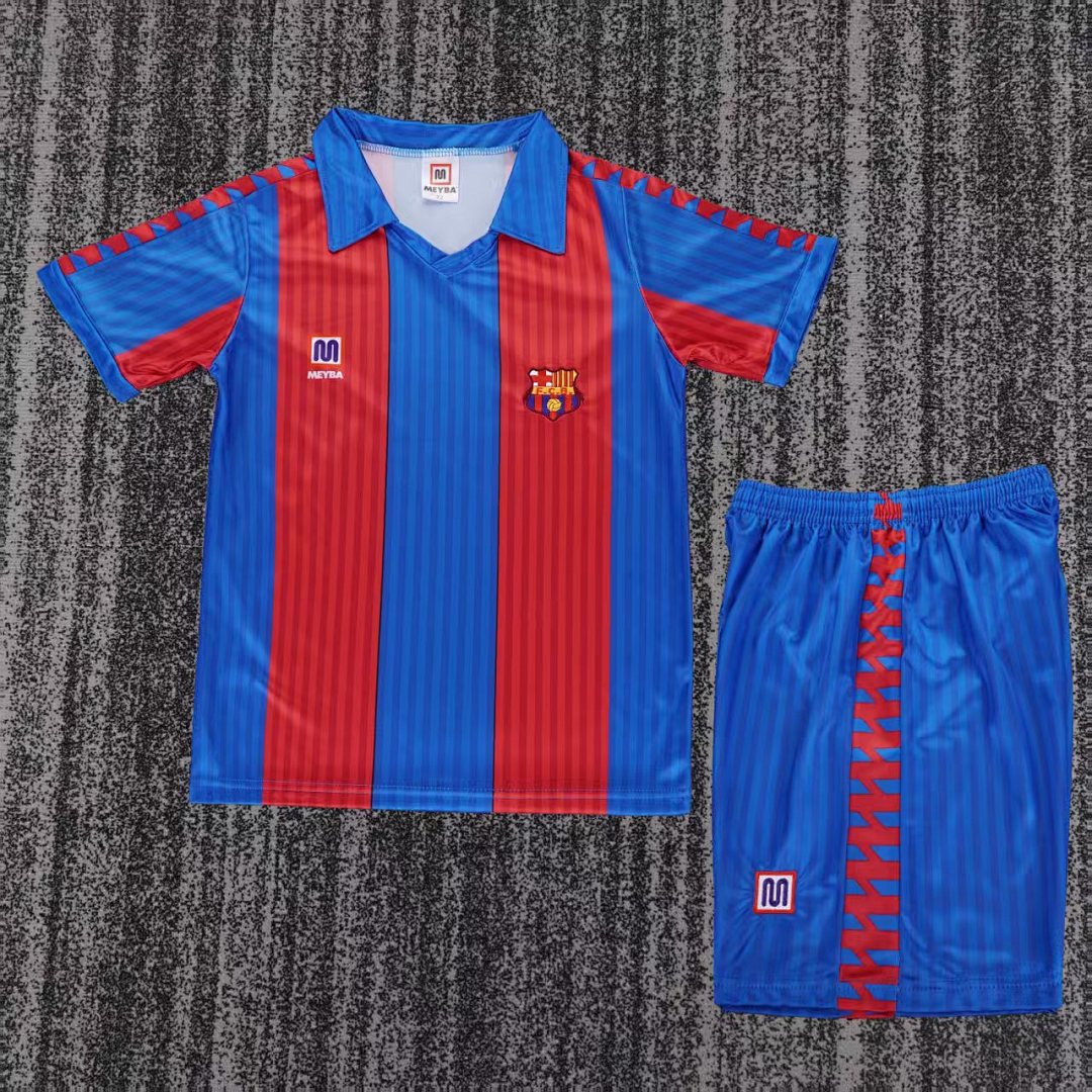89/92 Barcelona Home Retro Kids Jersey