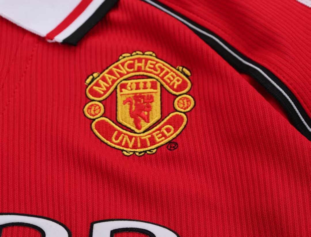 98/99 Manchester United Home Long Sleeve Retro Kids Jersey