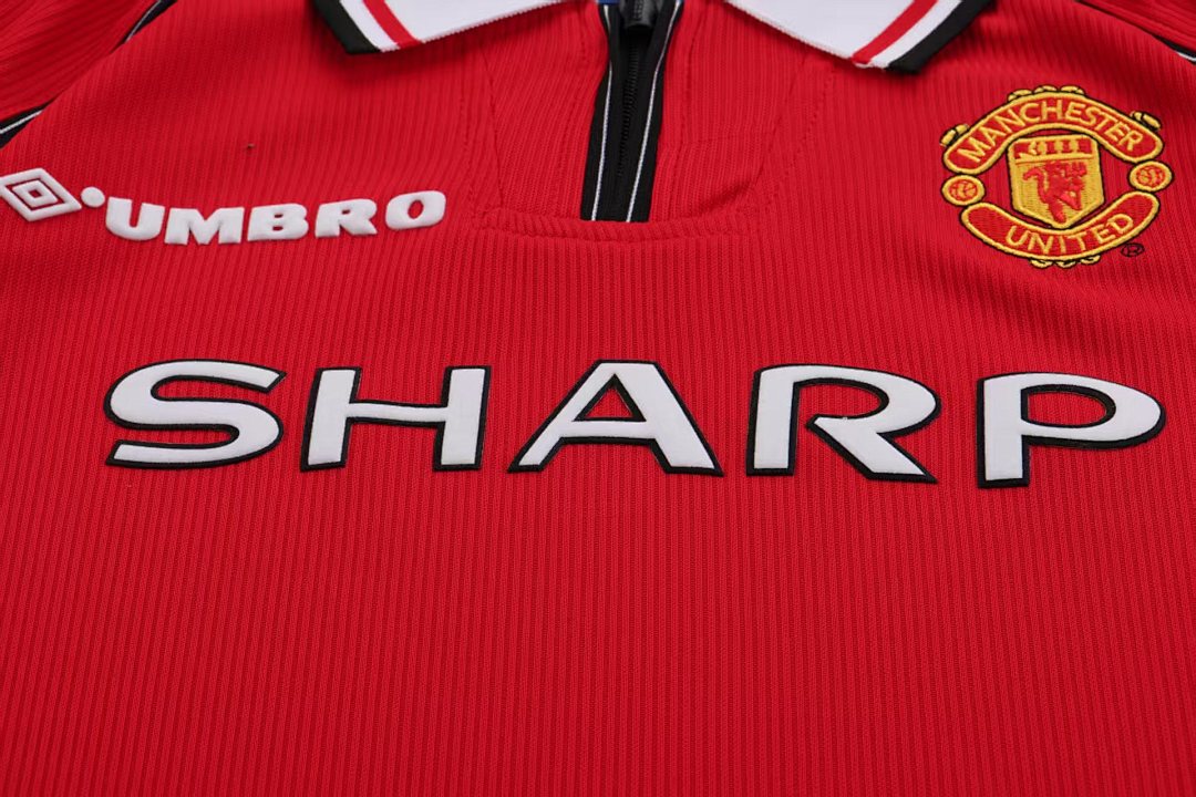 98/99 Manchester United Home Long Sleeve Retro Kids Jersey