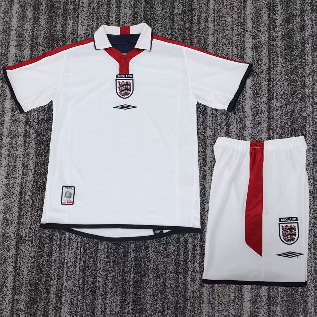 2004 England Home Retro Kids Jersey