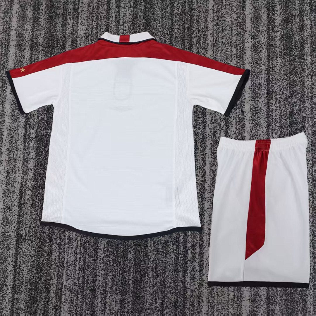 2004 England Home Retro Kids Jersey