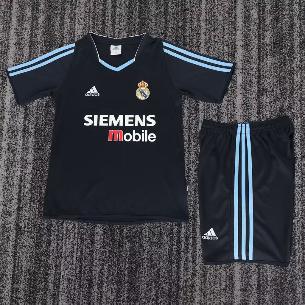03/04 Real Madrid Away Retro Kids Jersey