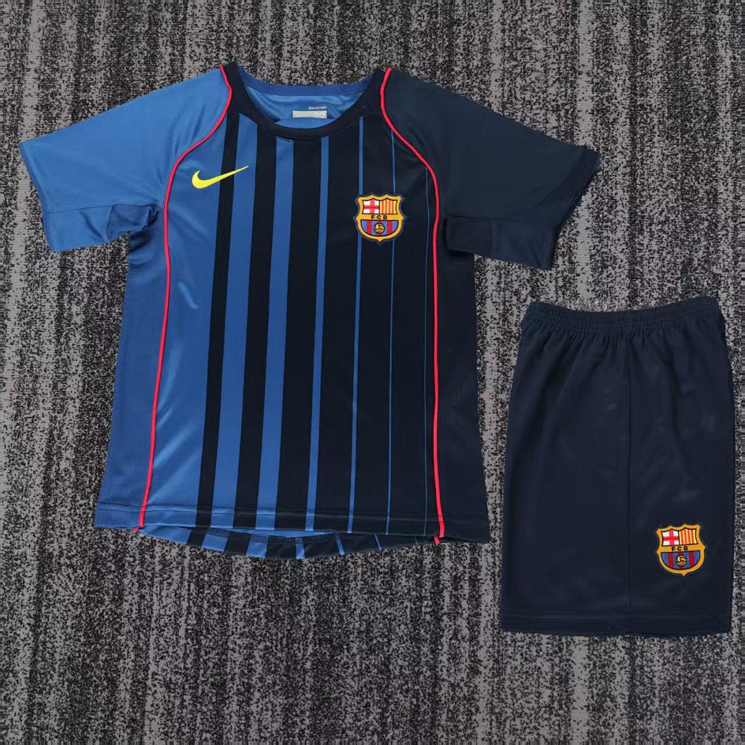04/05 Barcelona Away Retro Kids Jersey