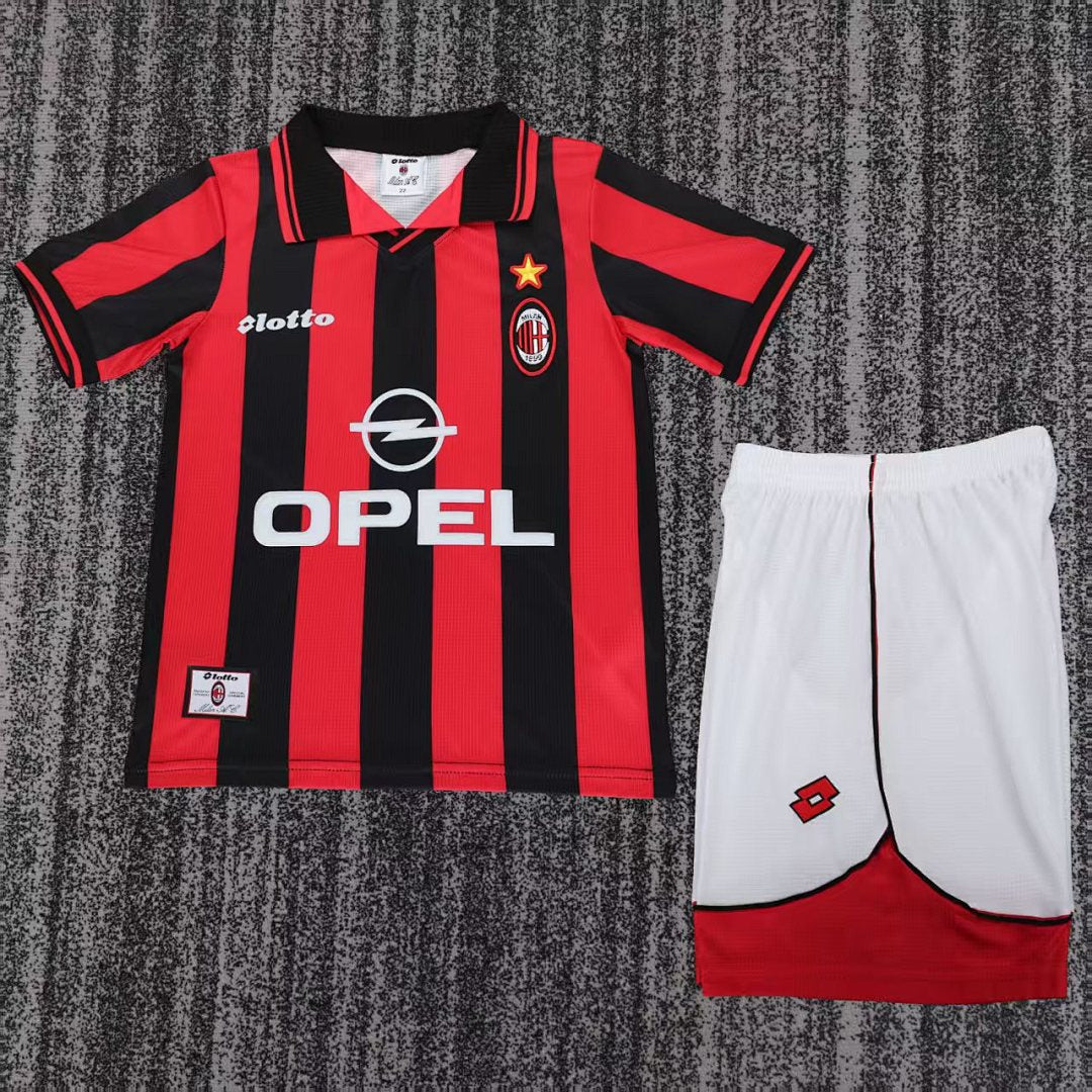 97/98 AC Milan Home Retro Kids Jersey