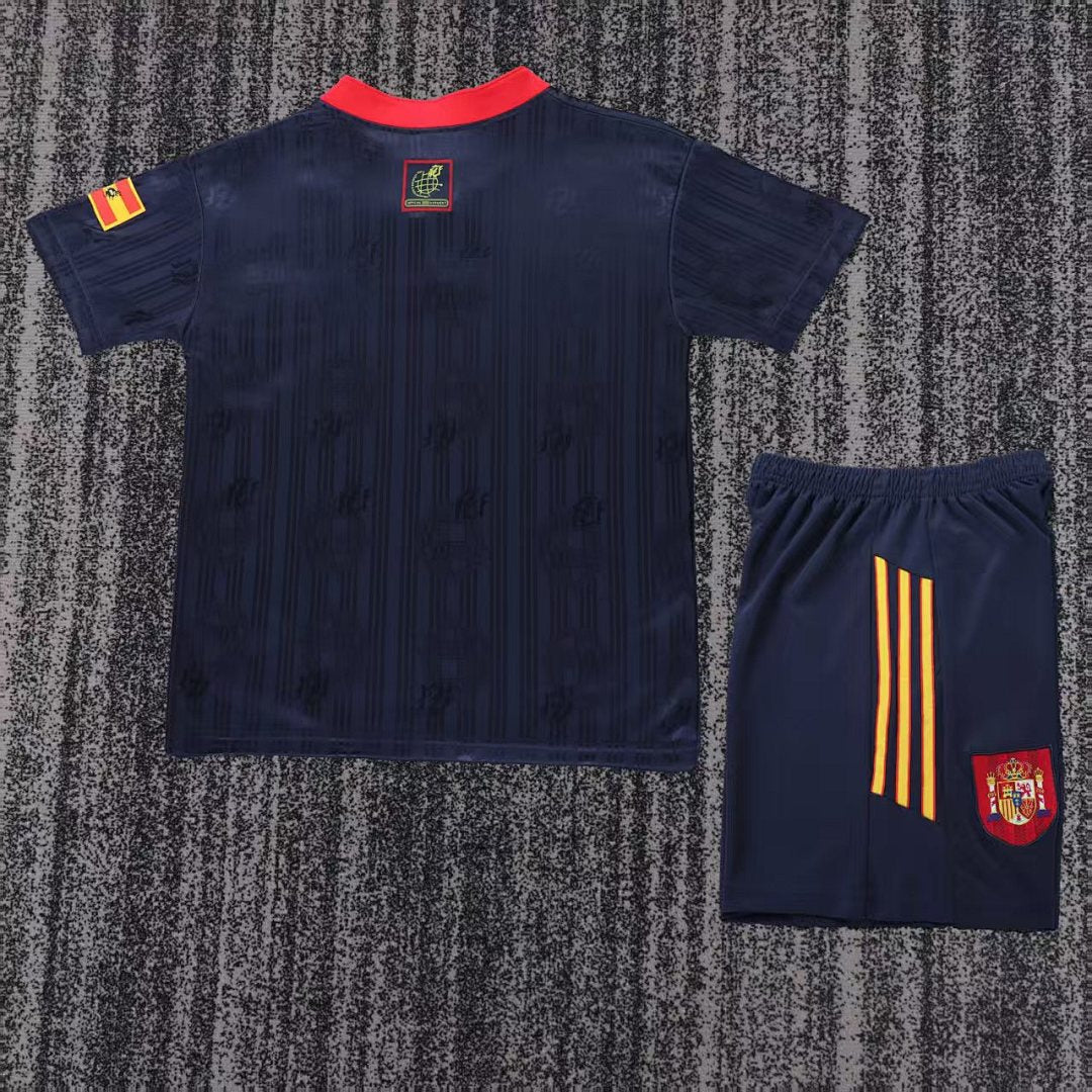 1996 Spain Away Retro Kids Jersey