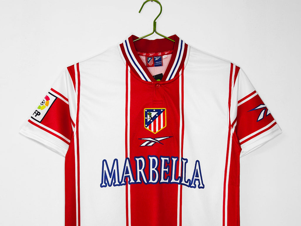 99/00 Atletico Madrid Home Retro Jersey