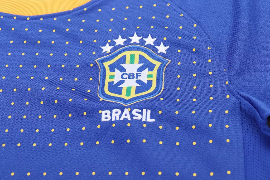2010 Brazil Away Retro Kids Jersey