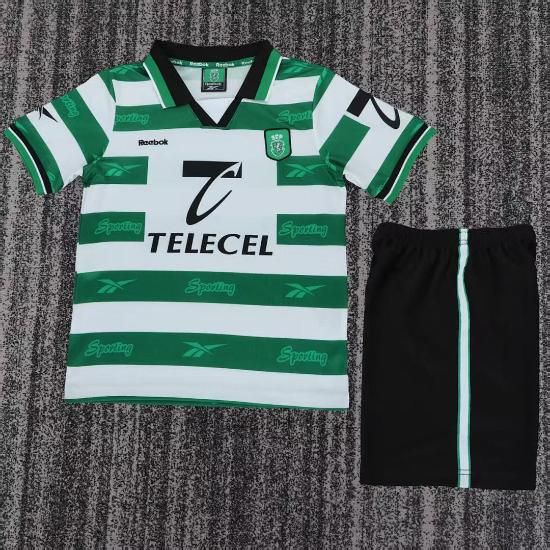99/00 Sporting Lisbon Home Retro Kids Jersey