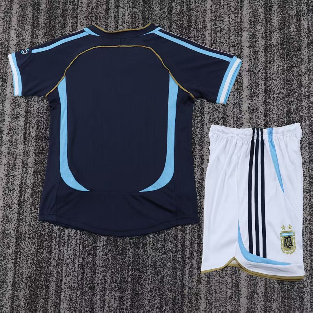 2006 Argentina Away Retro Kids Jersey