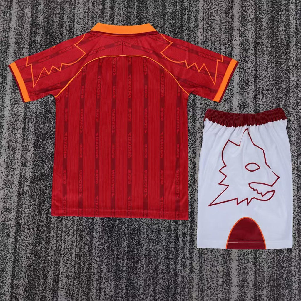 99/00 Roma Home Retro Kids Jersey