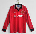 94/96 Manchester United Long Sleeve Home Retro Jersey