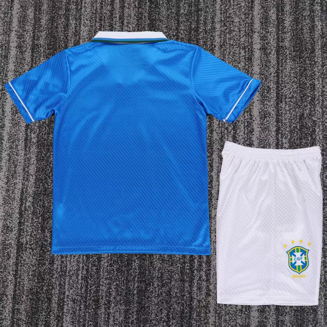 1996 Brazil Away Retro Kids Jersey
