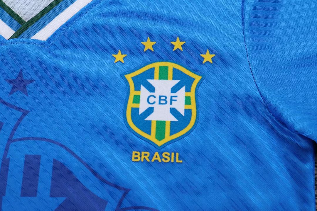 1996 Brazil Away Retro Kids Jersey