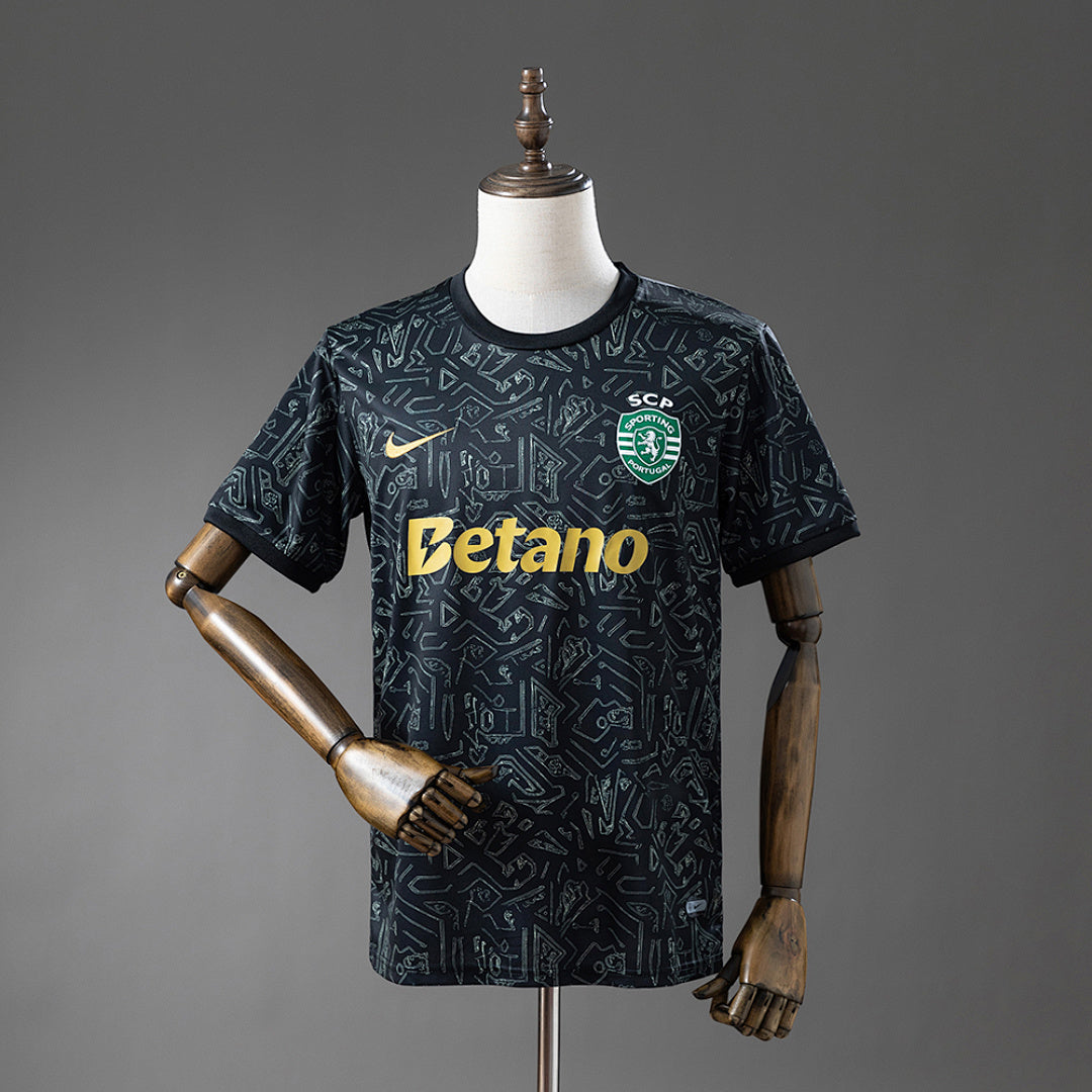 25/26 Sporting CP Black Green Pattern Special Jersey