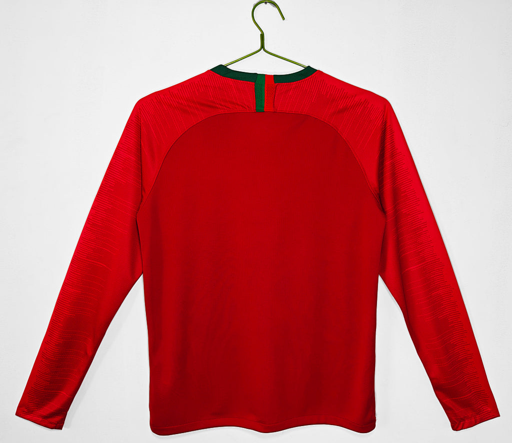 2018 Portugal Long Sleeve Home Retro Jersey