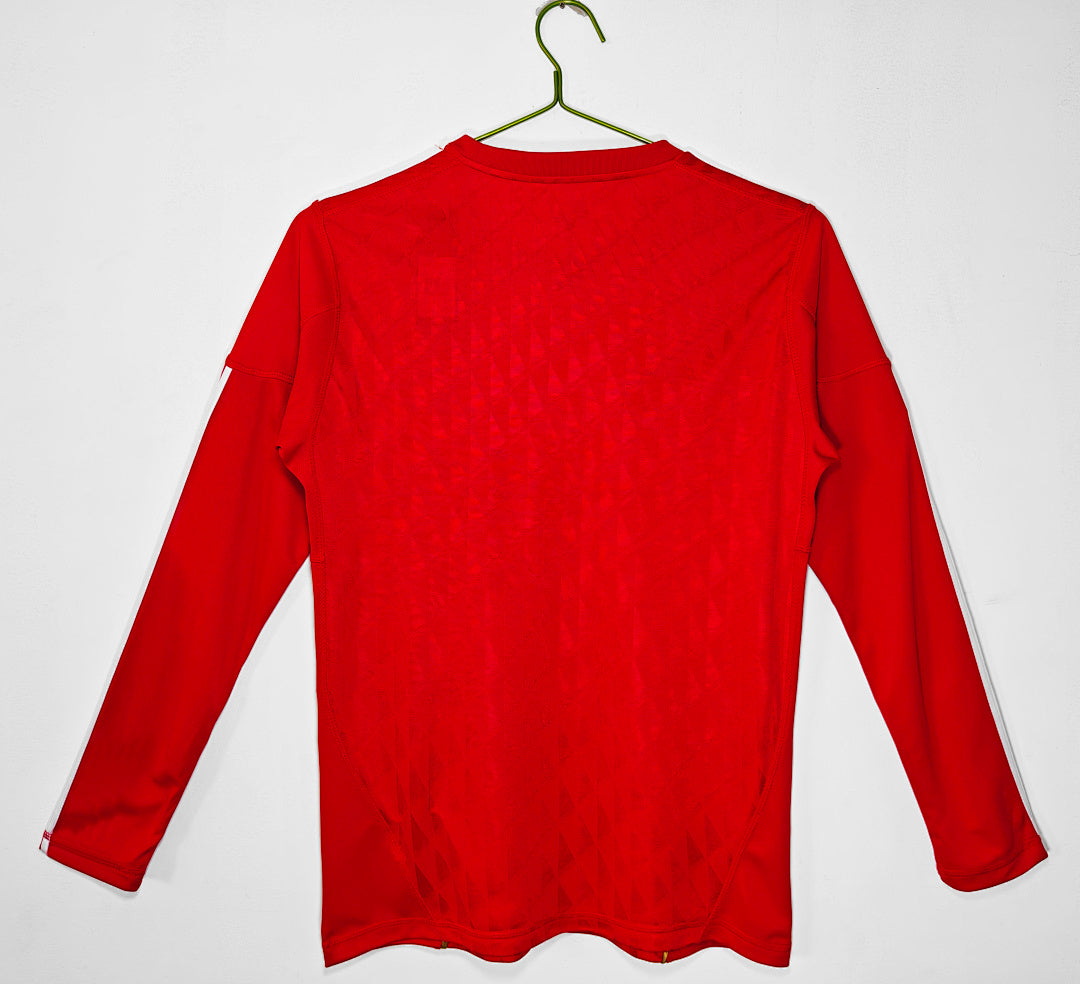 10/11 Liverpool Long Sleeve Home Retro Jersey