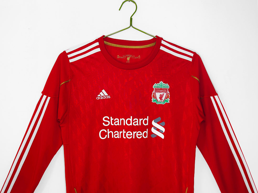 10/11 Liverpool Long Sleeve Home Retro Jersey