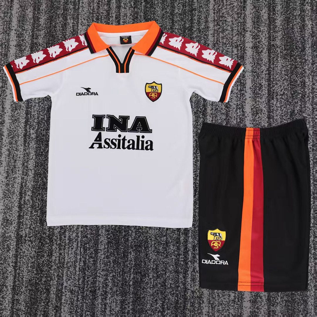 98/99 Roma Away Retro Kids Jersey