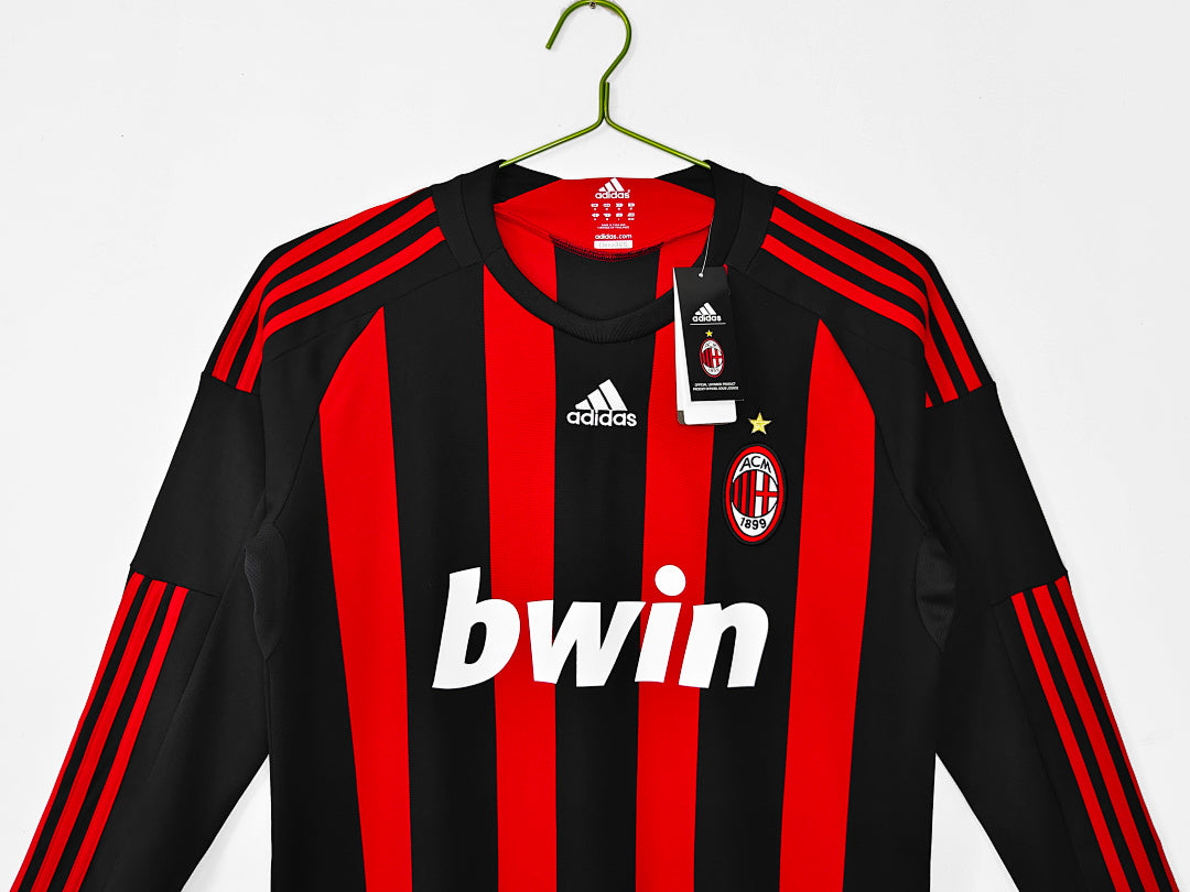 08/09 AC Milan Long Sleeve Home Retro Jersey