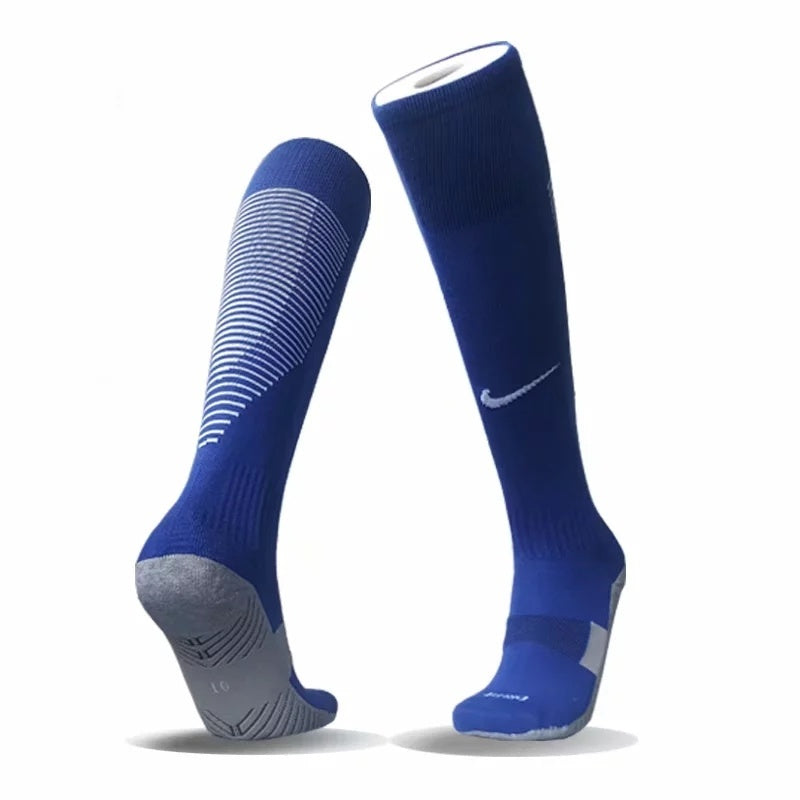 Long Grip Socks - Blue