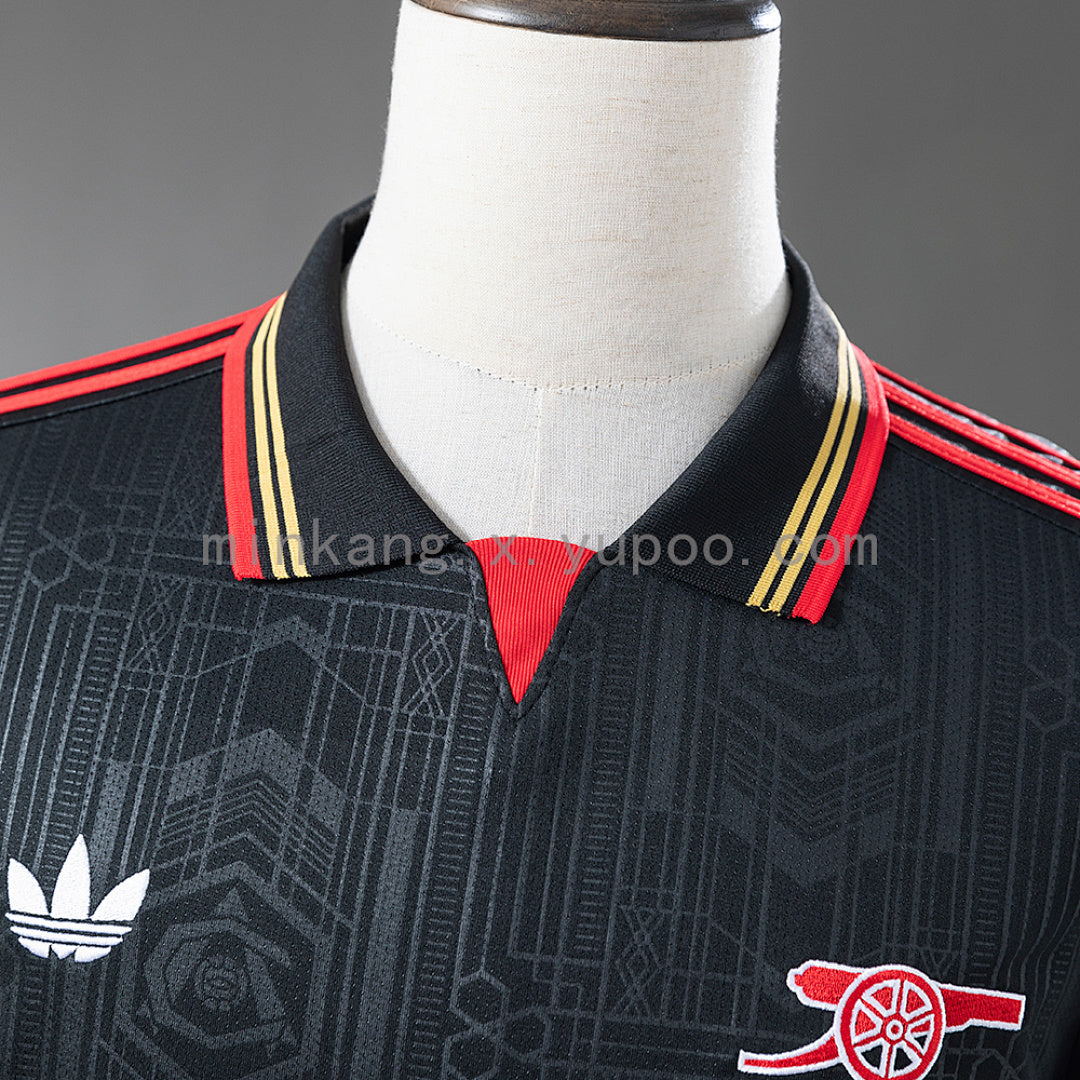25/26 Arsenal Black Red Collar Special Jersey