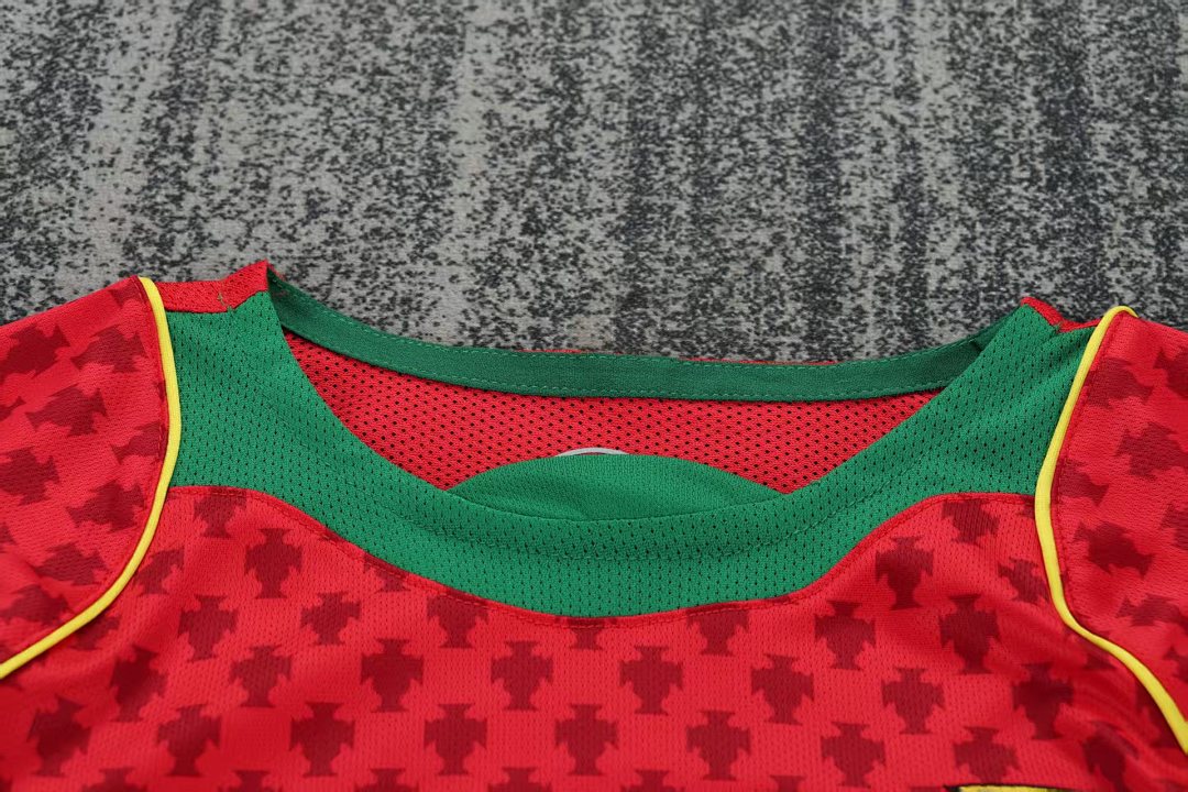 2004 Portugal Home Long Sleeve Retro Kids Jersey