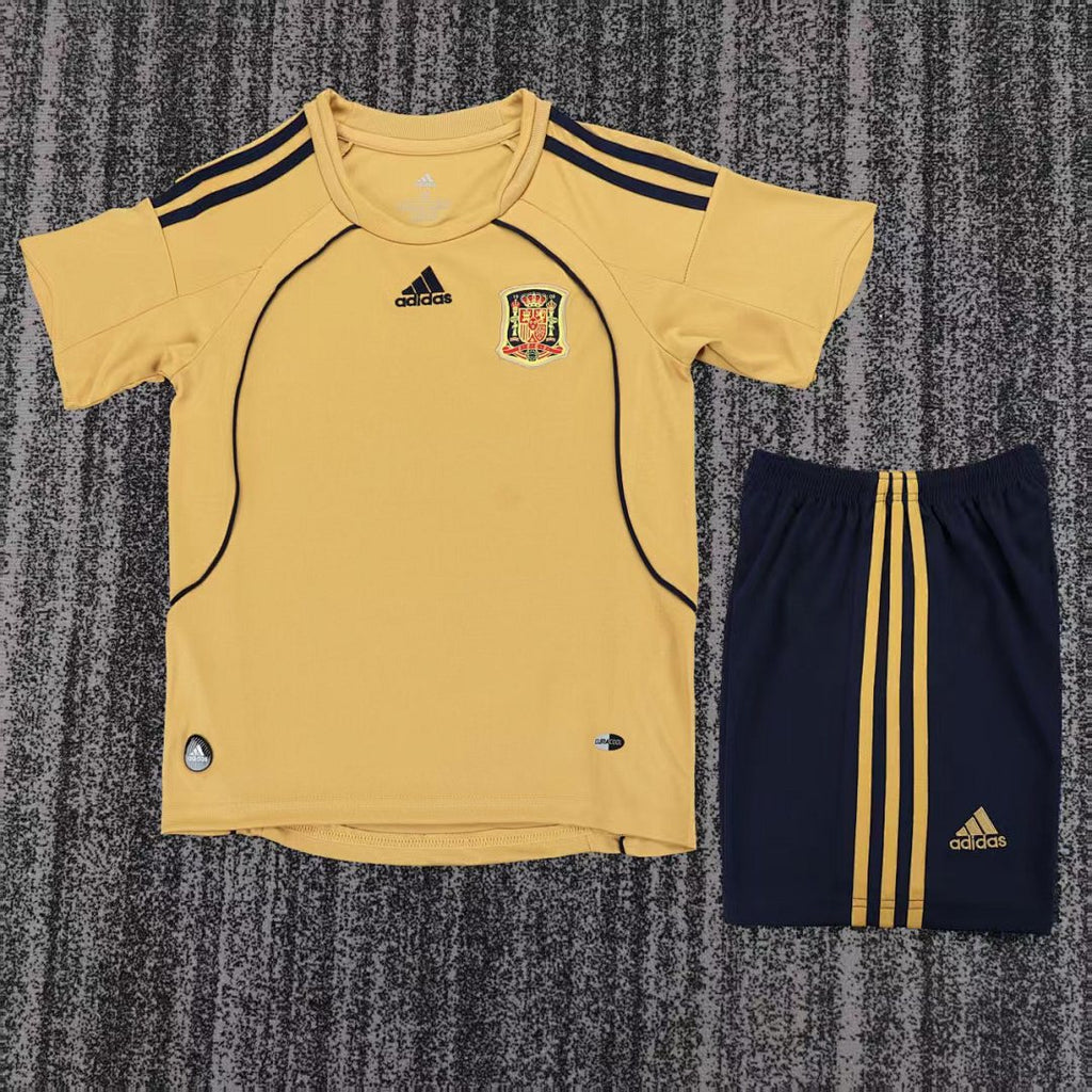 2008 Spain Away Retro Kids Jersey