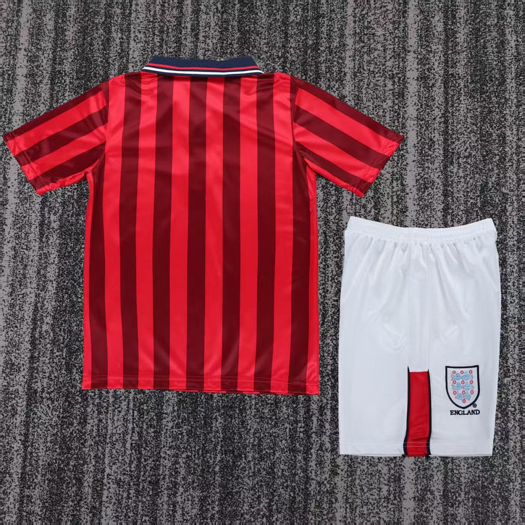 1998 England Away Retro Kids Jersey