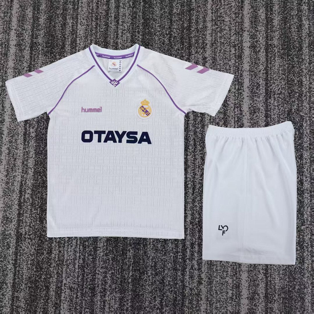 90/92 Real Madrid Home Retro Kids Jersey