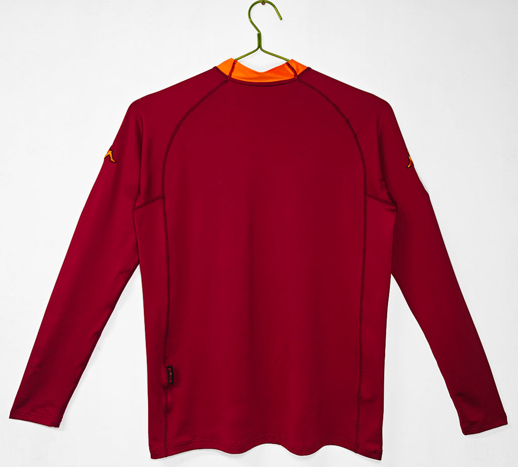 01/02 Roma Long Sleeve Home Retro Jersey