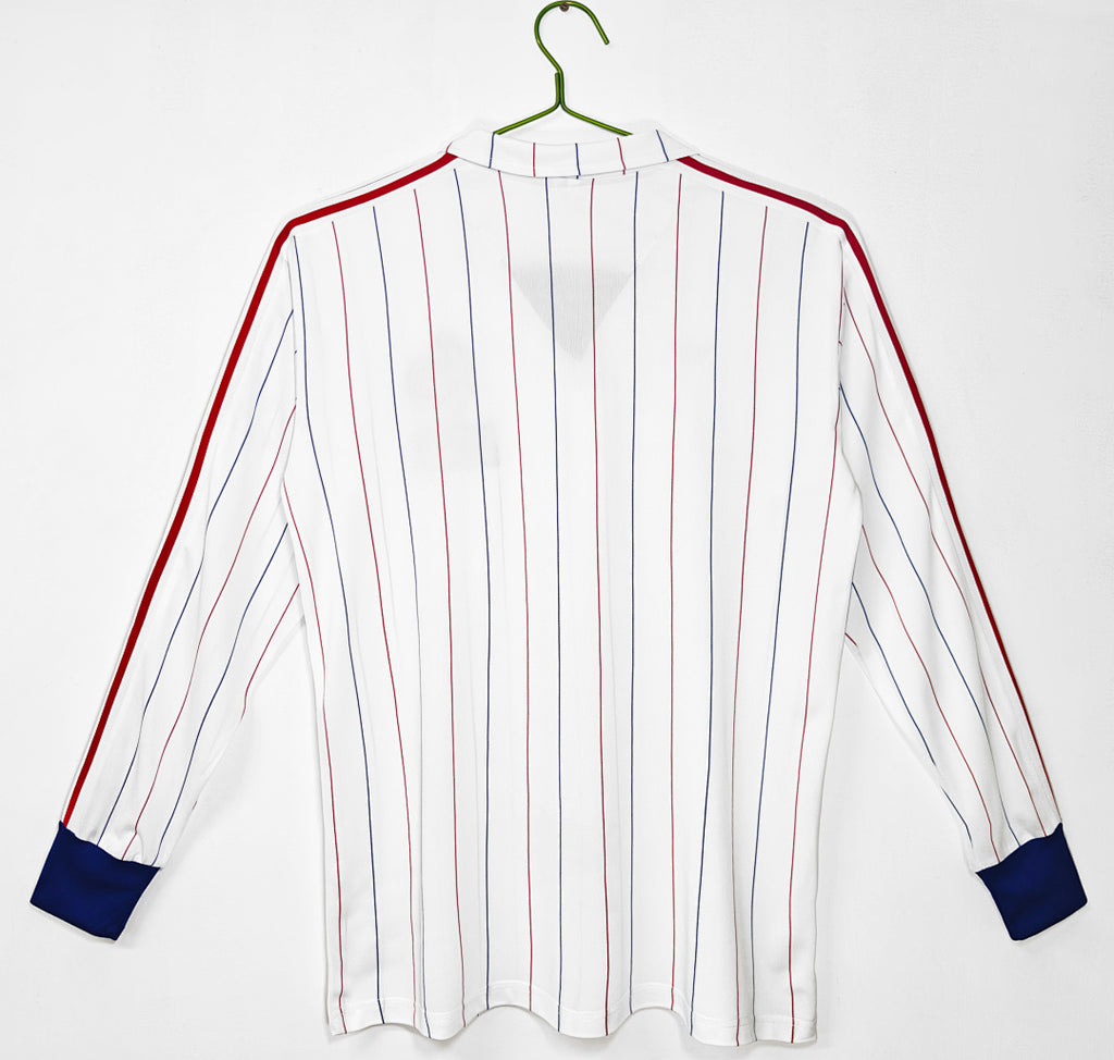 80/82 France Long Sleeve Away Retro Jersey