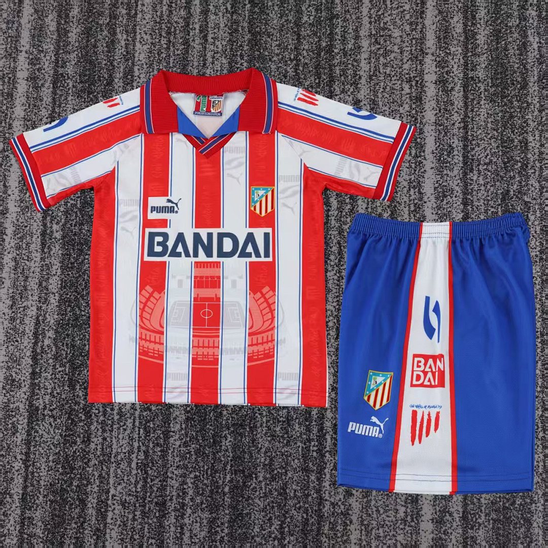 96/97 Atletico Madrid Home Retro Kids Jersey