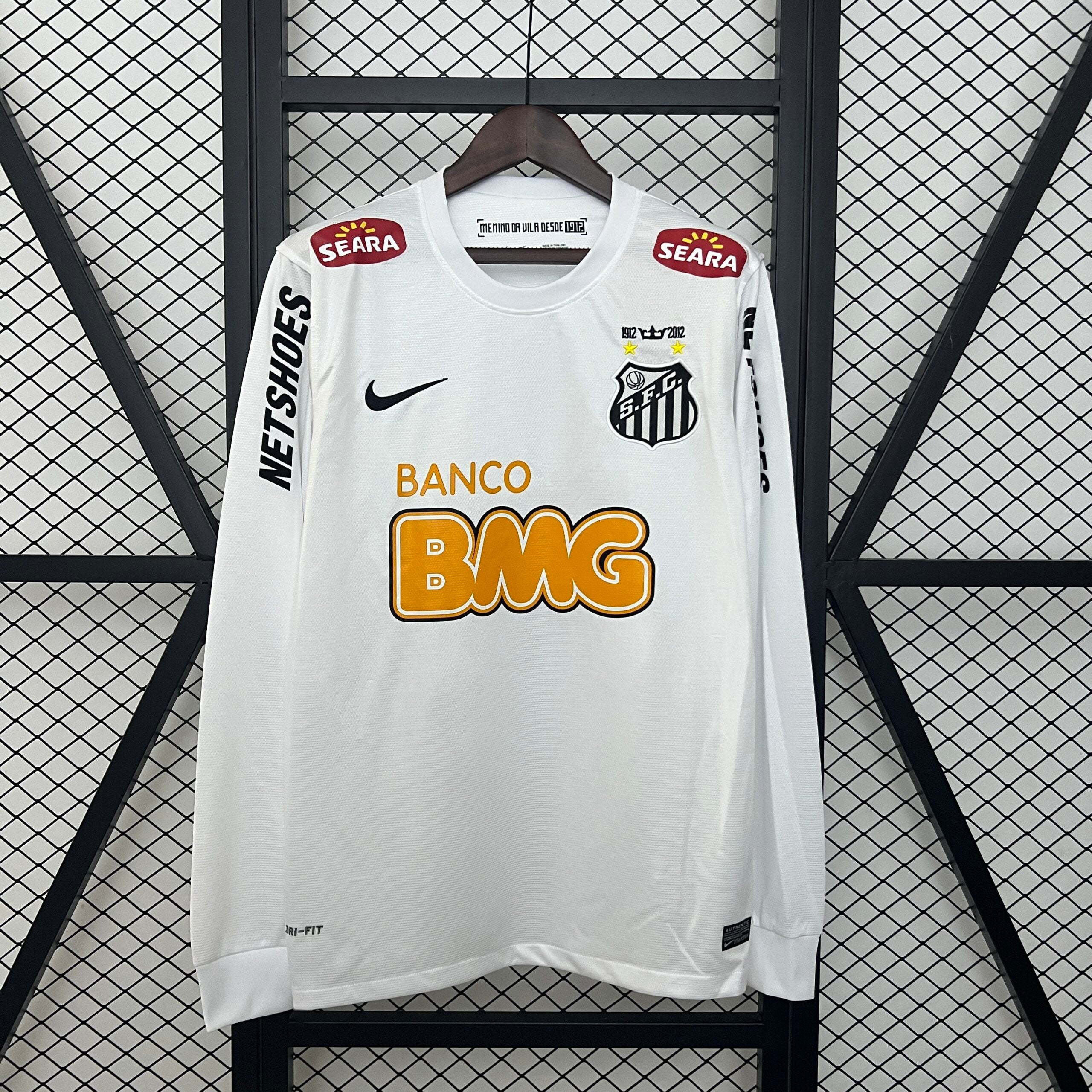 11/12 Santos Home Retro Long Sleeves Jersey