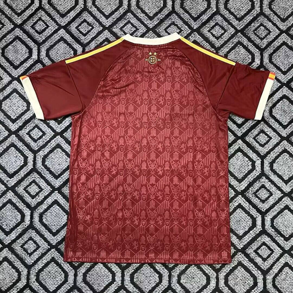 2026 Spain Burgundy Pattern Special Jersey