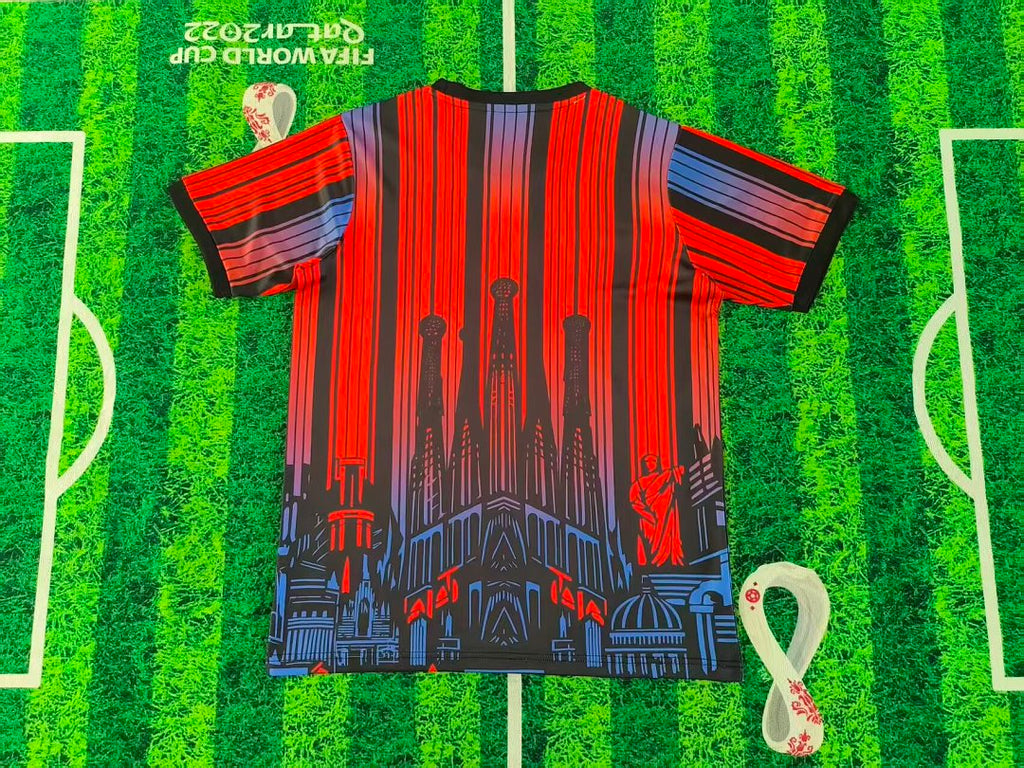 26/27 Barcelona Red Black Pattern Special Jersey