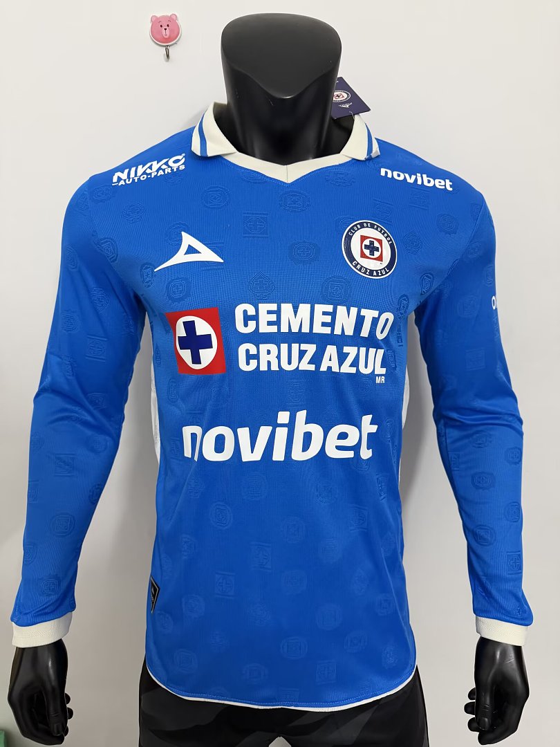26/27 Cruz Azul Home Long Sleeve Jersey