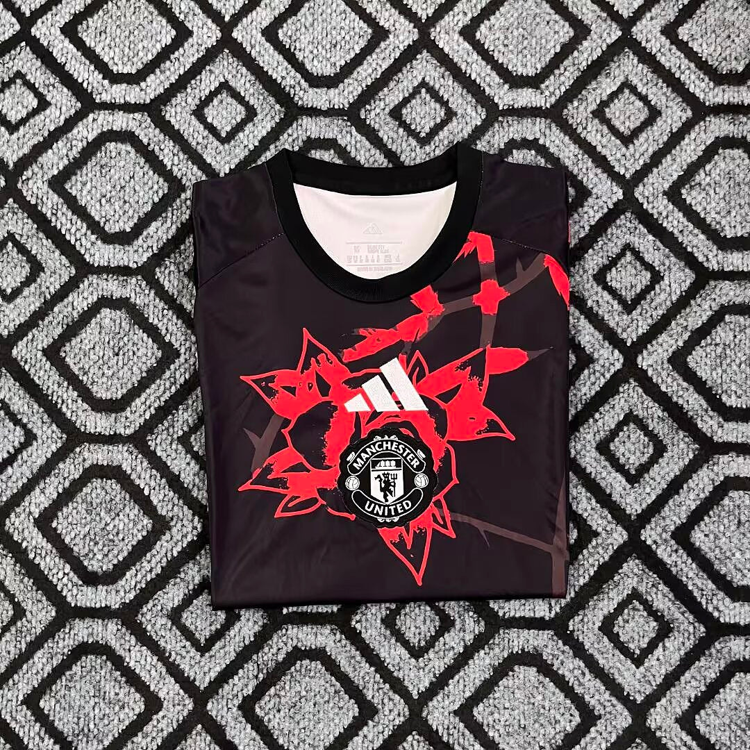 26/27 Manchester United Black Red Rose Special Jersey