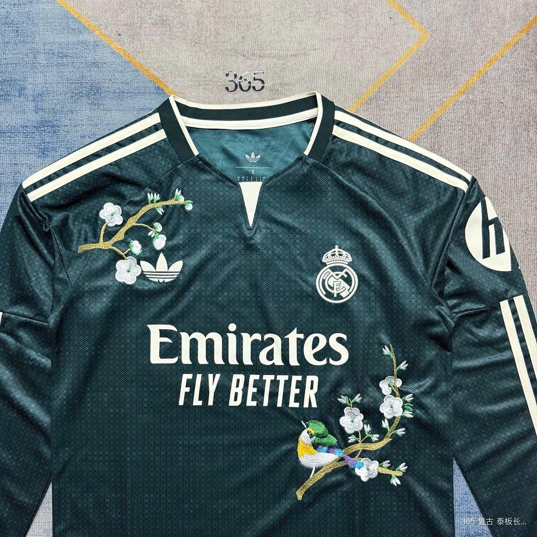 26/27 Real Madrid Away Embroidered Long Sleeve Jersey